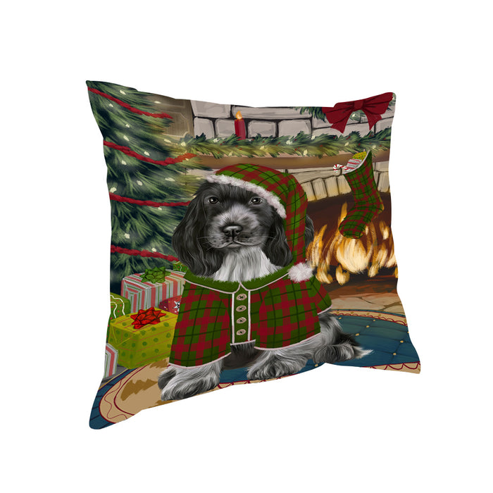 The Stocking was Hung Cocker Spaniel Dog Pillow PIL70068