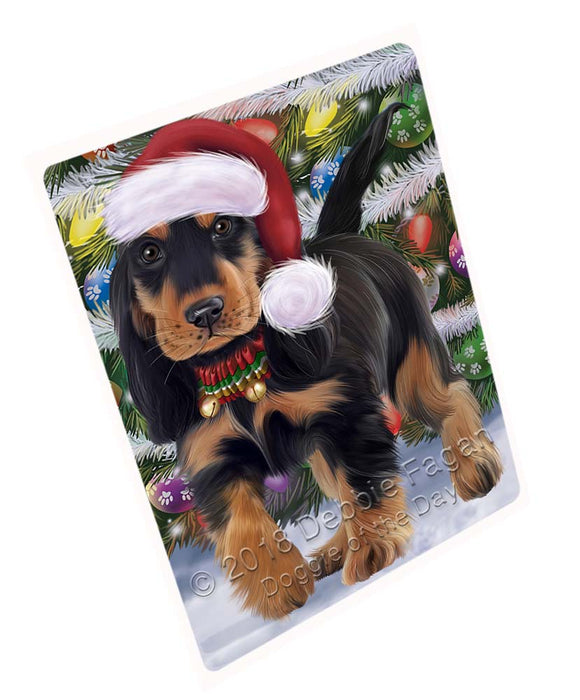 Trotting in the Snow Cocker Spaniel Dog Large Refrigerator / Dishwasher Magnet RMAG94866