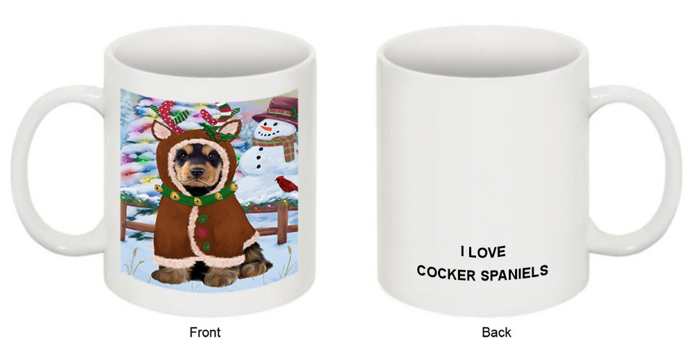 Christmas Gingerbread House Candyfest Cocker Spaniel Dog Coffee Mug MUG51713