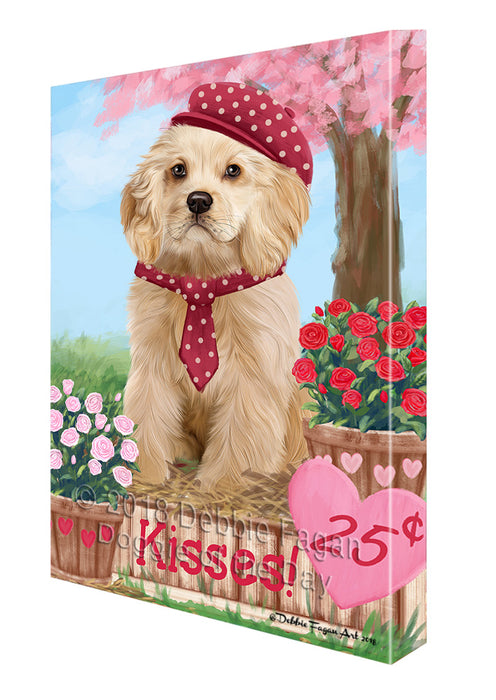 Rosie 25 Cent Kisses Cocker Spaniel Dog Canvas Print Wall Art Décor CVS124874