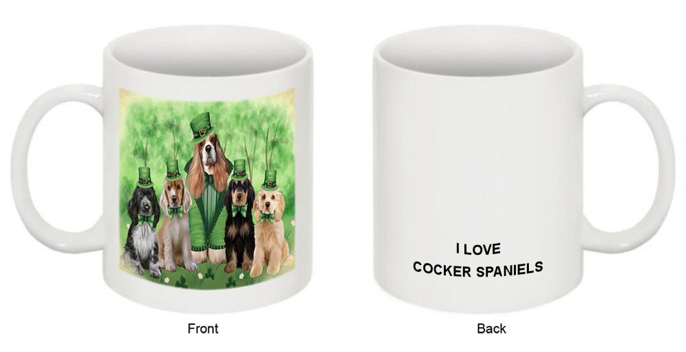 St. Patricks Day Irish Portrait Cocker Spaniel Dogs Coffee Mug MUG52396