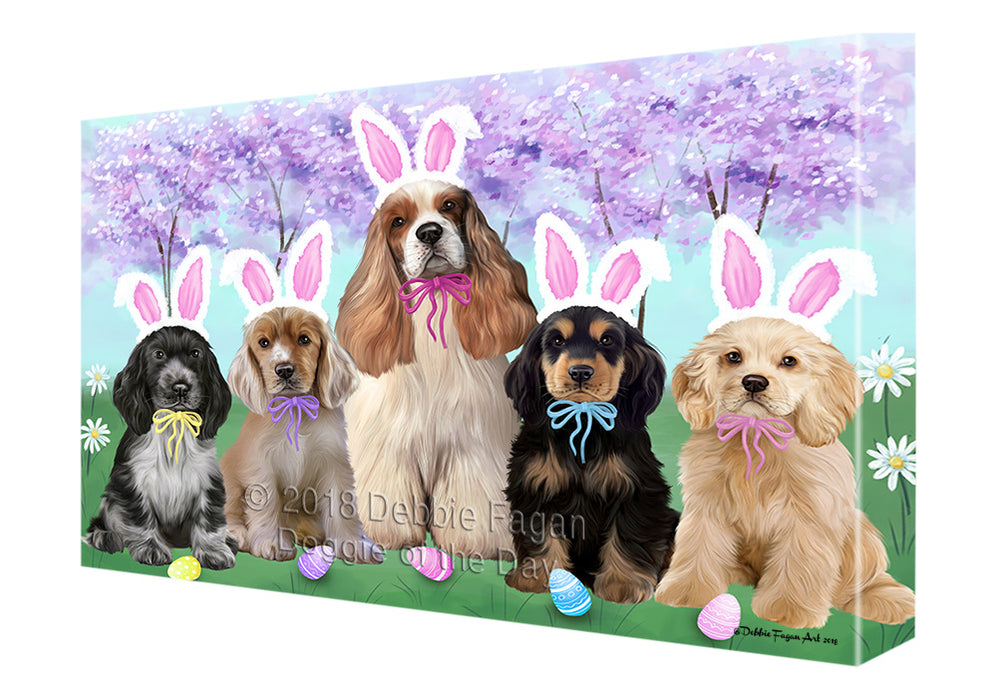 Easter Holiday Cocker Spaniels Dog Canvas Print Wall Art Décor CVS134531