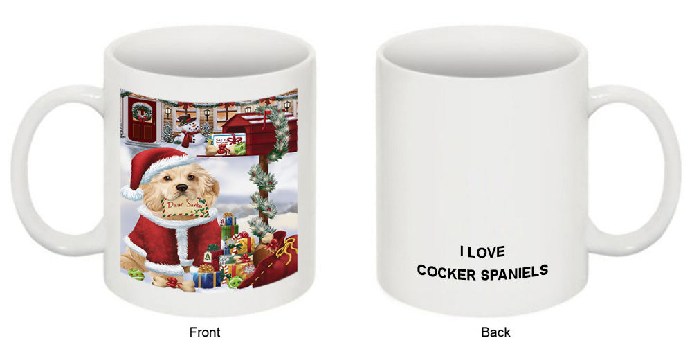 Cocker Spaniel Dog Dear Santa Letter Christmas Holiday Mailbox Coffee Mug MUG48932