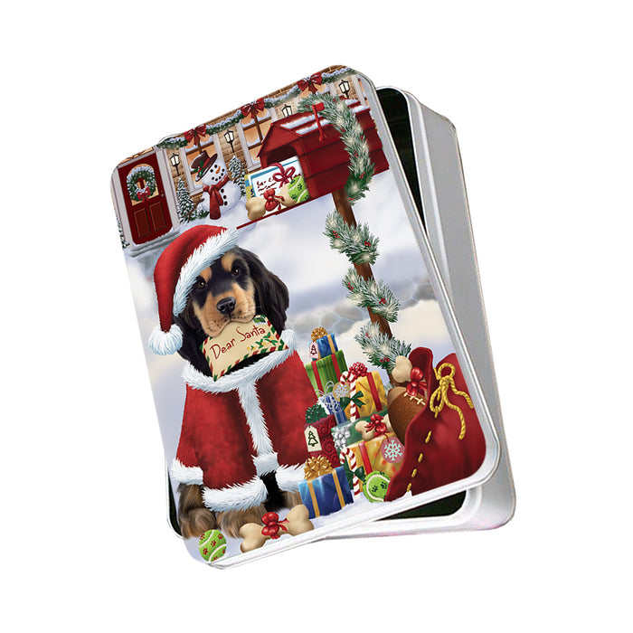 Cocker Spaniel Dog Dear Santa Letter Christmas Holiday Mailbox Photo Storage Tin PITN53535