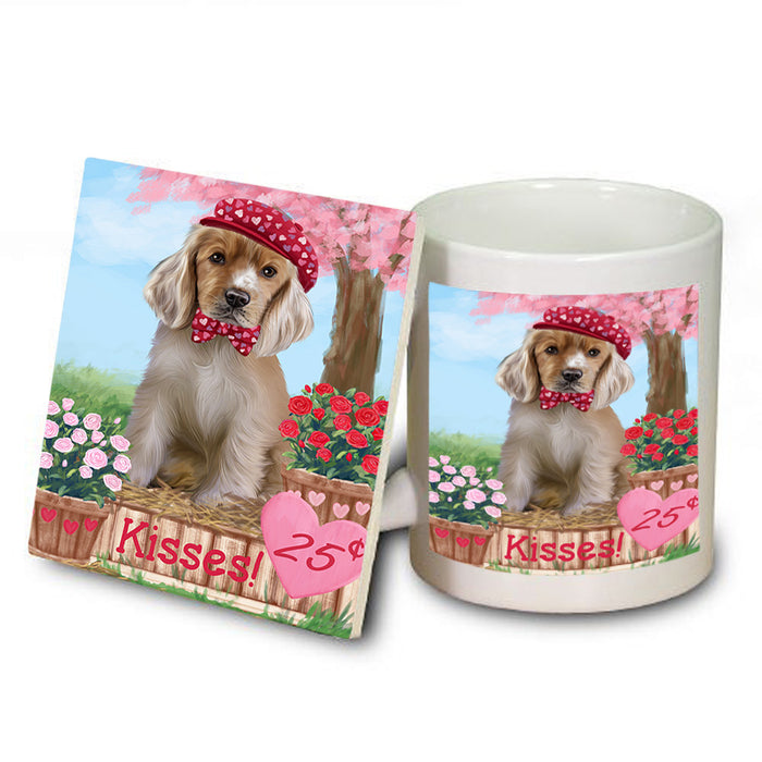 Rosie 25 Cent Kisses Cocker Spaniel Dog Mug and Coaster Set MUC55843
