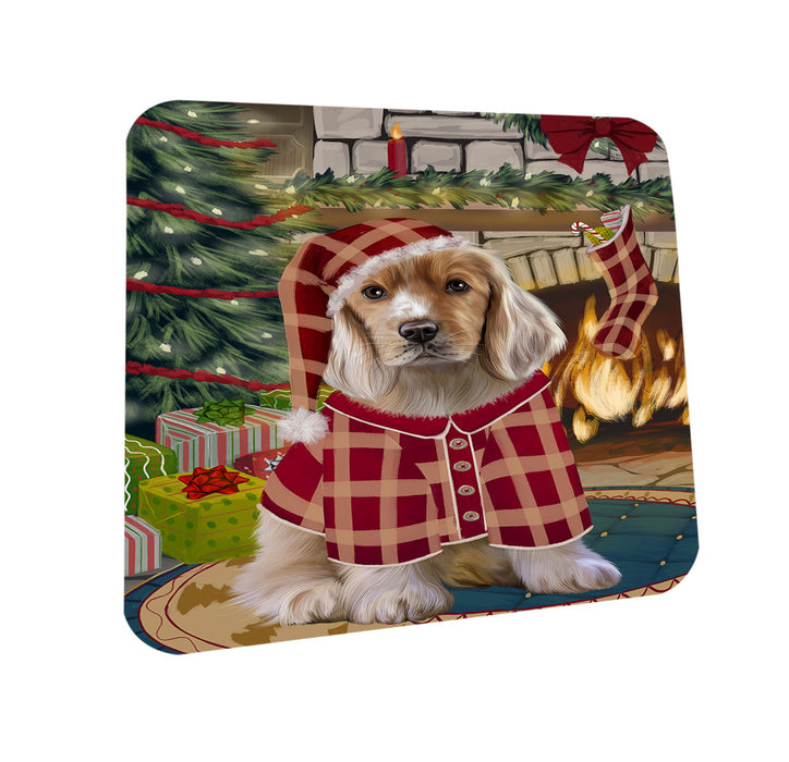 The Stocking was Hung Cocker Spaniel Dog Coasters Set of 4 CST55244