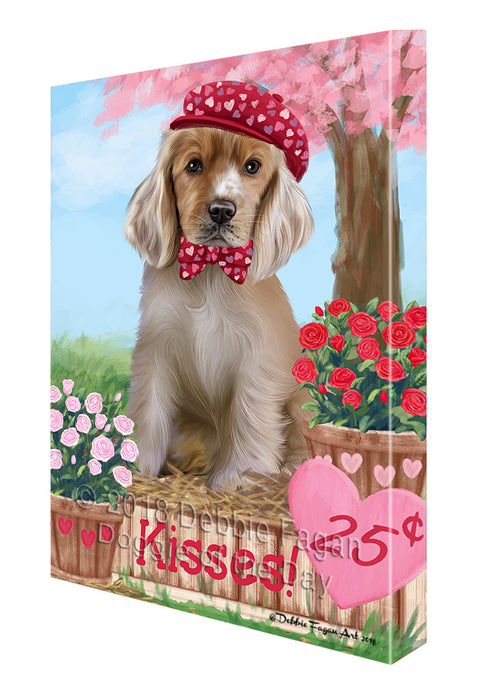 Rosie 25 Cent Kisses Cocker Spaniel Dog Canvas Print Wall Art Décor CVS124883