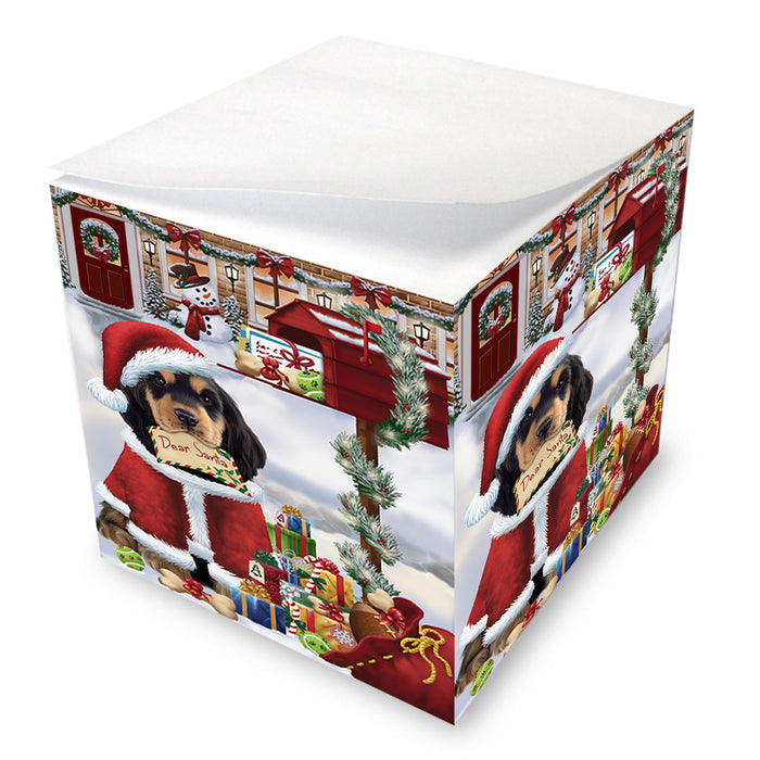 Cocker Spaniel Dog Dear Santa Letter Christmas Holiday Mailbox Note Cube NOC55181