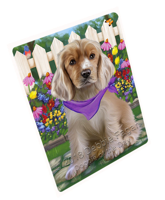 Spring Floral Cocker Spaniel Dog Blanket BLNKT86556