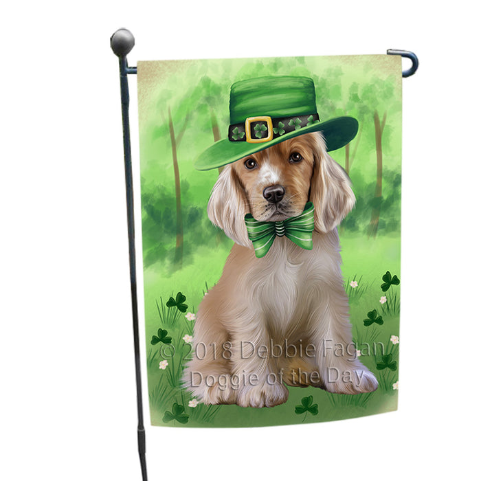 St. Patricks Day Irish Portrait Cocker Spaniel Dog Garden Flag GFLG64967