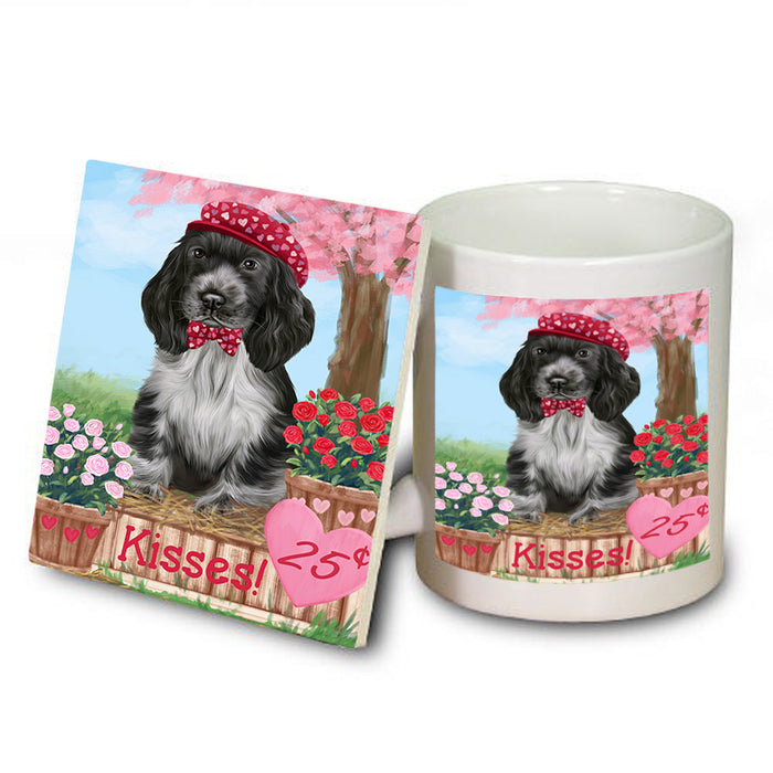 Rosie 25 Cent Kisses Cocker Spaniel Dog Mug and Coaster Set MUC55844