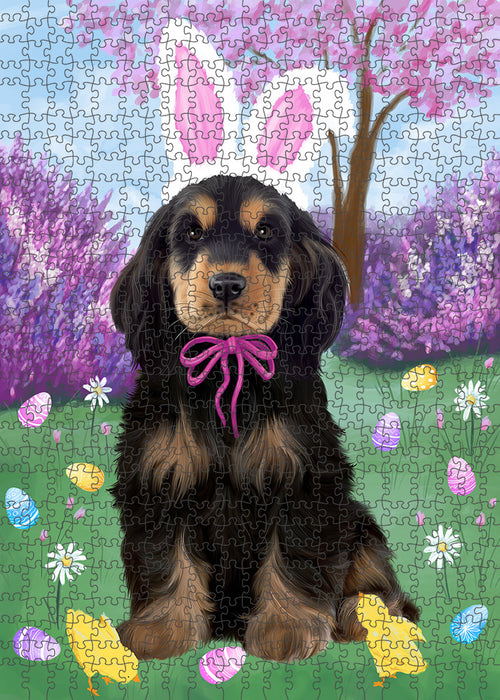 Easter Holiday Cocker Spaniel Dog Puzzle with Photo Tin PUZL95900