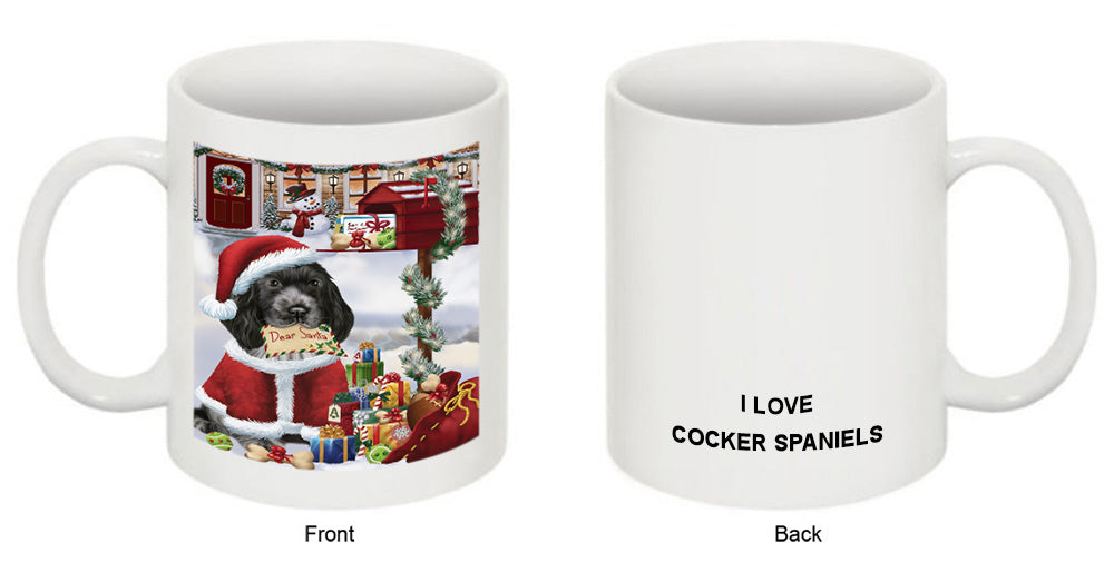 Cocker Spaniel Dog Dear Santa Letter Christmas Holiday Mailbox Coffee Mug MUG48934