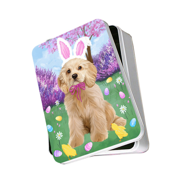 Easter Holiday Cocker Spaniel Dog Photo Storage Tin PITN56839