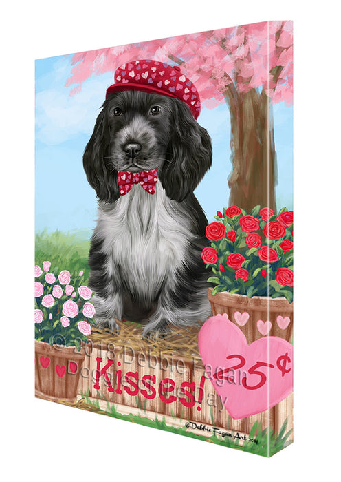 Rosie 25 Cent Kisses Cocker Spaniel Dog Canvas Print Wall Art Décor CVS124892