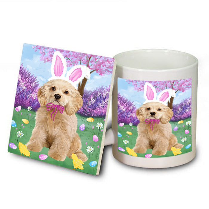 Easter Holiday Cocker Spaniel Dog Mug and Coaster Set MUC56888