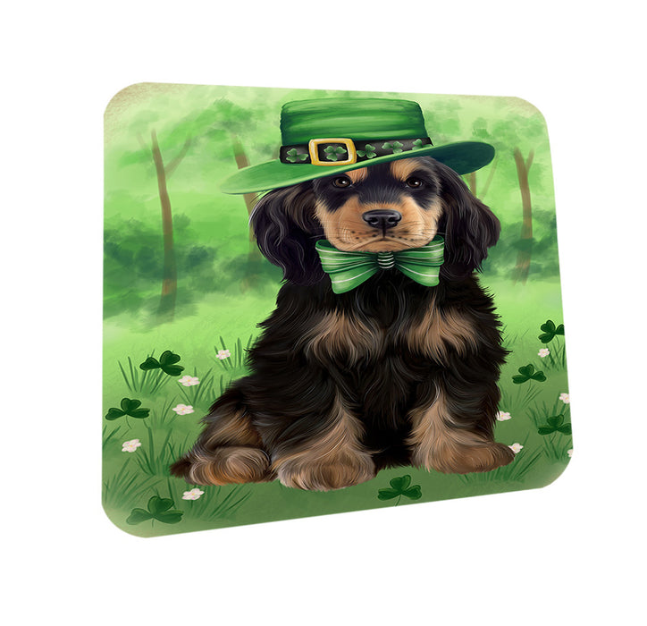 St. Patricks Day Irish Portrait Cocker Spaniel Dog Coasters Set of 4 CST56958