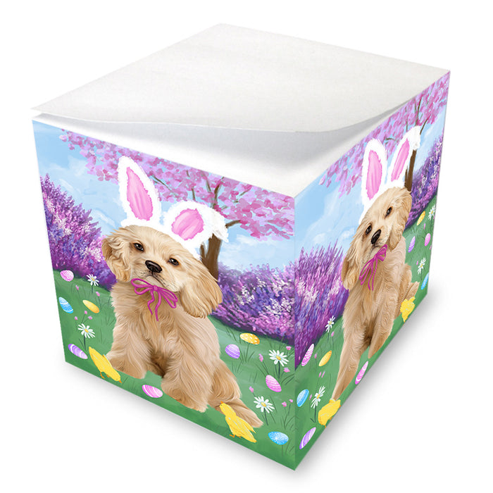 Easter Holiday Cocker Spaniel Dog Note Cube NOC55013