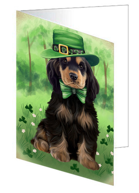 St. Patricks Day Irish Portrait Cocker Spaniel Dog Handmade Artwork Assorted Pets Greeting Cards and Note Cards with Envelopes for All Occasions and Holiday Seasons GCD76514
