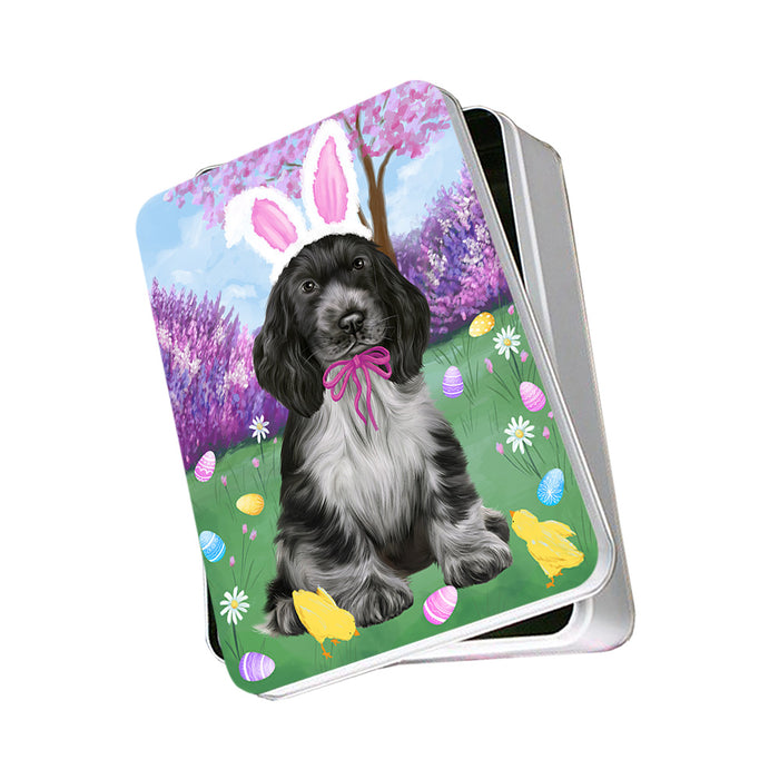 Easter Holiday Cocker Spaniel Dog Photo Storage Tin PITN56840