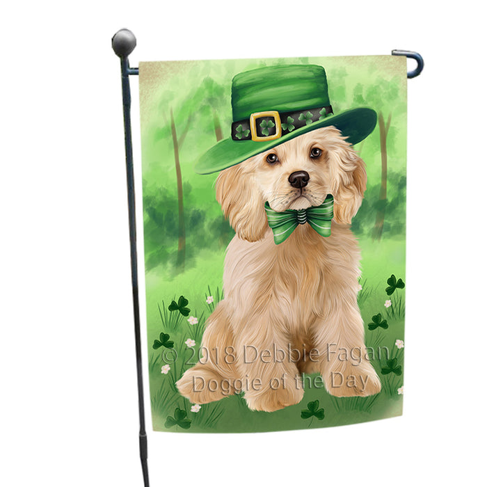 St. Patricks Day Irish Portrait Cocker Spaniel Dog Garden Flag GFLG64969