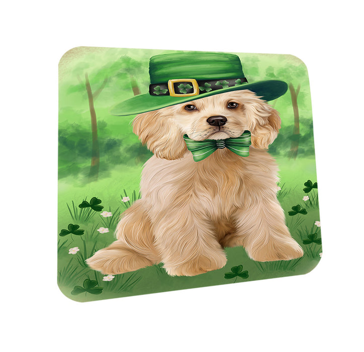 St. Patricks Day Irish Portrait Cocker Spaniel Dog Coasters Set of 4 CST56959