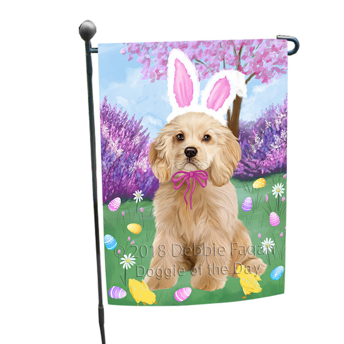 Easter Holiday Cocker Spaniel Dog Garden Flag GFLG57554