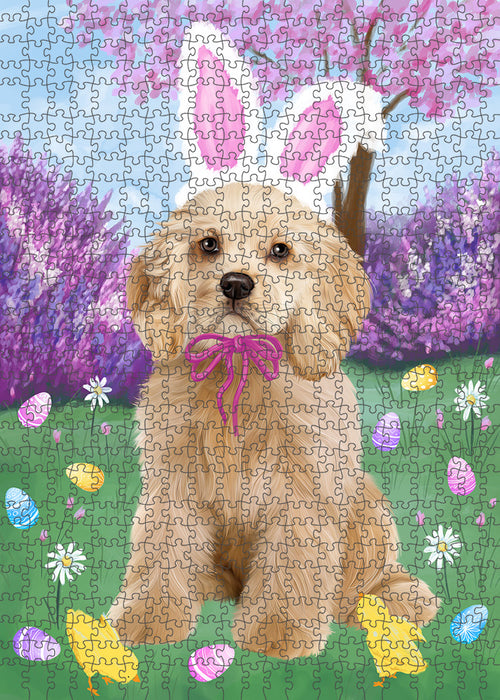 Easter Holiday Cocker Spaniel Dog Puzzle with Photo Tin PUZL95904