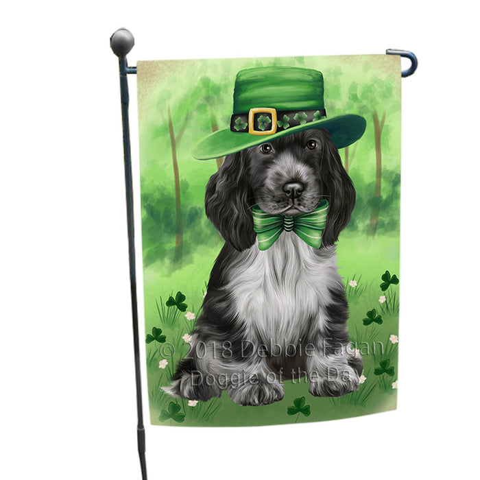 St. Patricks Day Irish Portrait Cocker Spaniel Dog Garden Flag GFLG64970