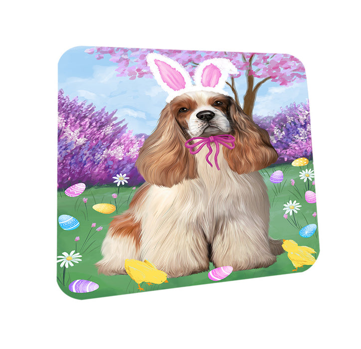 Easter Holiday Cocker Spaniel Dog Coasters Set of 4 CST56856