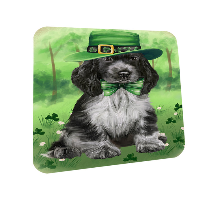 St. Patricks Day Irish Portrait Cocker Spaniel Dog Coasters Set of 4 CST56960