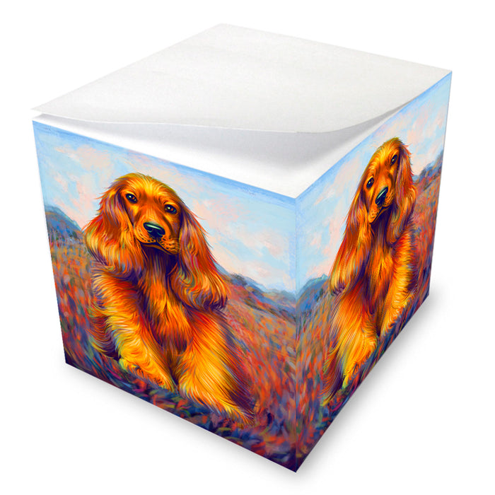 Mystic Blaze Cocker Spaniel Dog Note Cube NOC55225