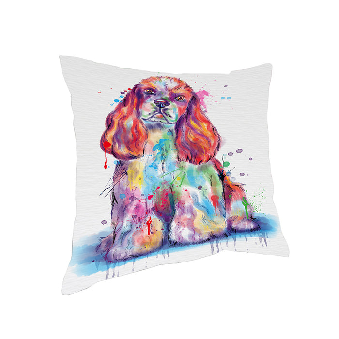 Watercolor Cocker Spaniel Dog Pillow PIL83744
