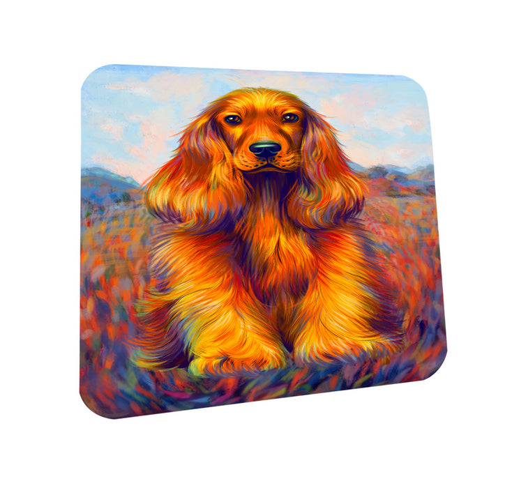 Mystic Blaze Cocker Spaniel Dog Coasters Set of 4 CST53537