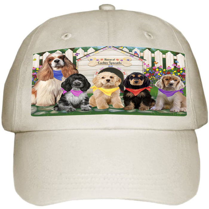 Spring Dog House Cocker Spaniels Dog Ball Hat Cap HAT60348