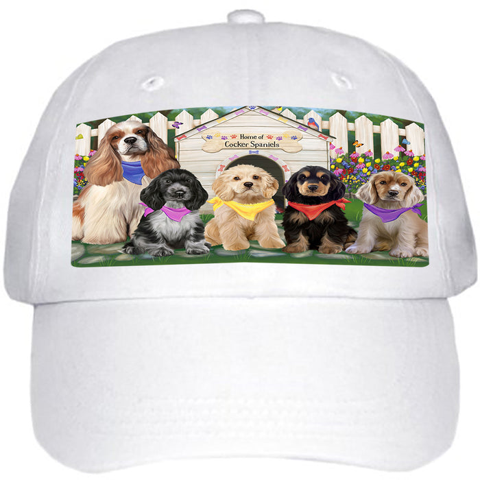 Spring Dog House Cocker Spaniels Dog Ball Hat Cap HAT60348