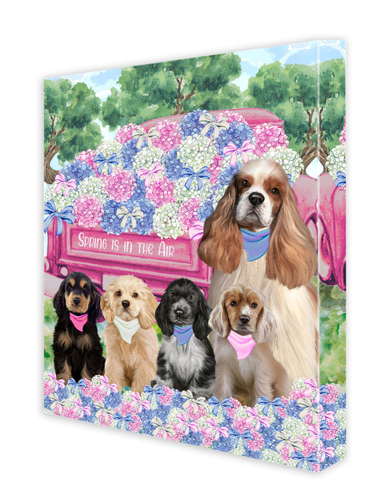 Cocker Spaniel Canvas: Explore a Variety of Personalized Designs, Custom, Digital Art Wall Painting, Ready to Hang Room Decor, Gift for Dog and Pet Lovers