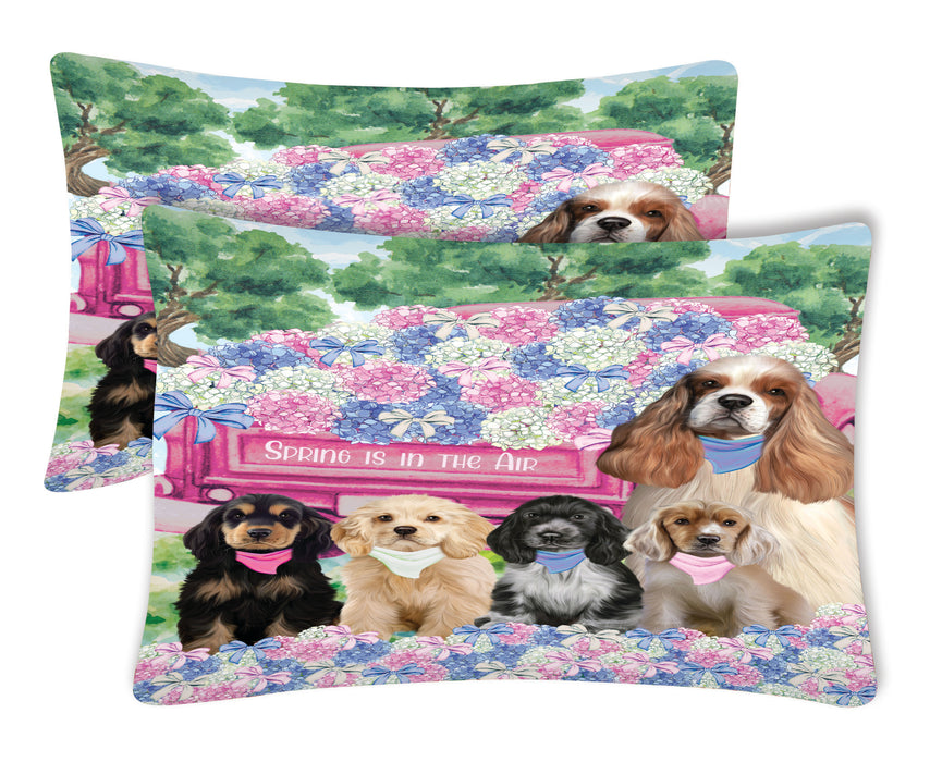 Cocker Spaniel Pillow Case: Explore a Variety of Personalized Designs, Custom, Soft and Cozy Pillowcases Set of 2, Pet & Dog Gifts