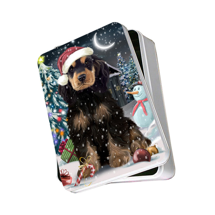 Have a Holly Jolly Cocker spaniel Dog Christmas Photo Storage Tin PITN51649