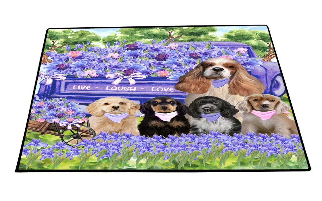 Cocker Spaniel Floor Mats: Explore a Variety of Designs, Personalized, Custom, Halloween Anti-Slip Doormat for Indoor and Outdoor, Dog Gift for Pet Lovers