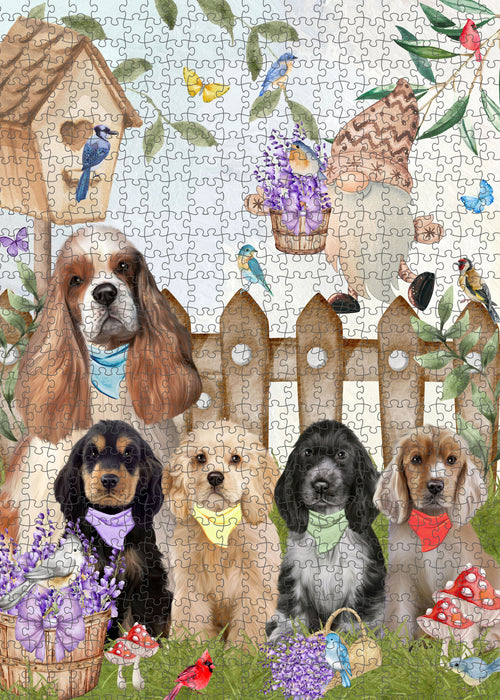 Cocker Spaniel Jigsaw Puzzle: Interlocking Puzzles Games for Adult, Explore a Variety of Custom Designs, Personalized, Pet and Dog Lovers Gift
