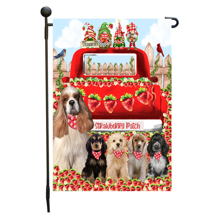 Cocker Spaniel Dogs Garden Flag: Explore a Variety of Custom Designs, Double-Sided, Personalized, Weather Resistant, Garden Outside Yard Decor, Dog Gift for Pet Lovers
