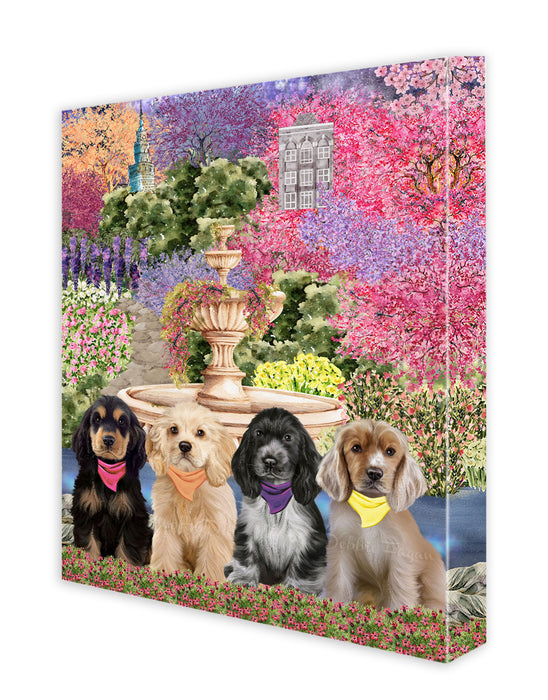 Cocker Spaniel Canvas: Explore a Variety of Custom Designs, Personalized, Digital Art Wall Painting, Ready to Hang Room Decor, Gift for Pet & Dog Lovers