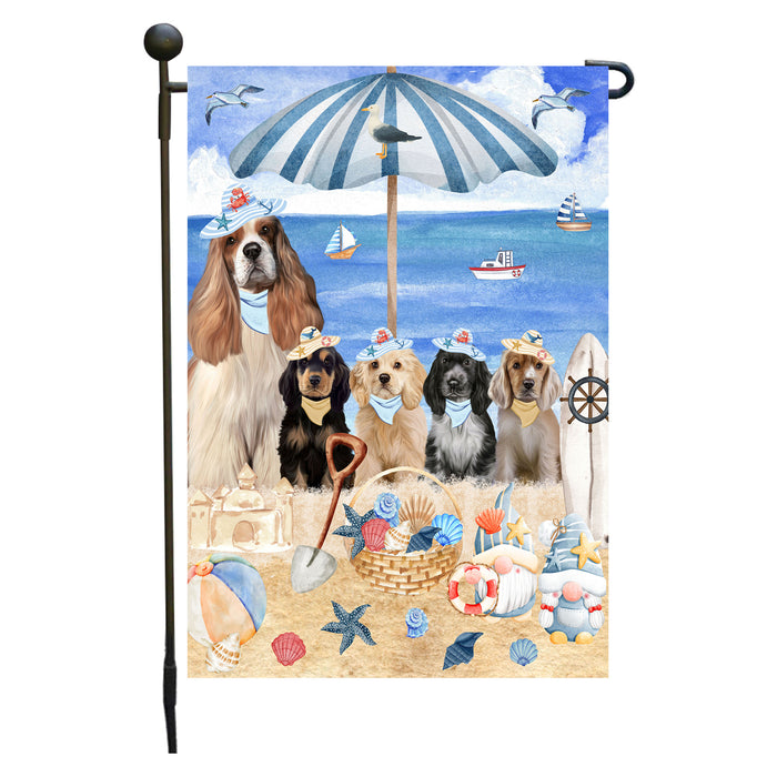 Cocker Spaniel Dogs Garden Flag, Double-Sided Outdoor Yard Garden Decoration, Explore a Variety of Designs, Custom, Weather Resistant, Personalized, Flags for Dog and Pet Lovers