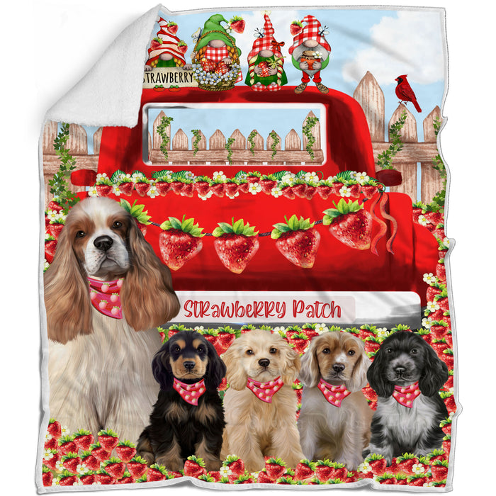 Cocker Spaniel Blanket: Explore a Variety of Designs, Custom, Personalized Bed Blankets, Cozy Woven, Fleece and Sherpa, Gift for Dog and Pet Lovers