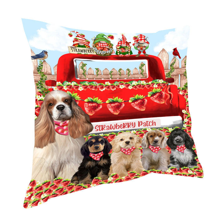 Cocker Spaniel Pillow: Explore a Variety of Designs, Custom, Personalized, Throw Pillows Cushion for Sofa Couch Bed, Gift for Dog and Pet Lovers