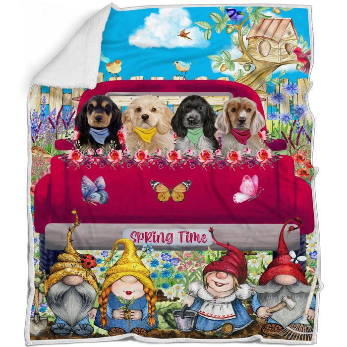 Cocker Spaniel Blanket: Explore a Variety of Designs, Personalized, Custom Bed Blankets, Cozy Sherpa, Fleece and Woven, Dog Gift for Pet Lovers