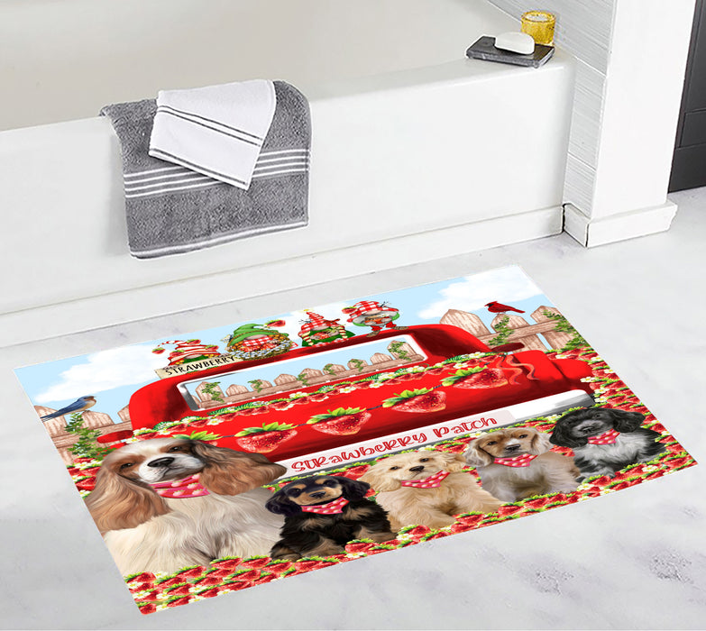 Cocker Spaniel Bath Mat, Anti-Slip Bathroom Rug Mats, Explore a Variety of Designs, Custom, Personalized, Dog Gift for Pet Lovers