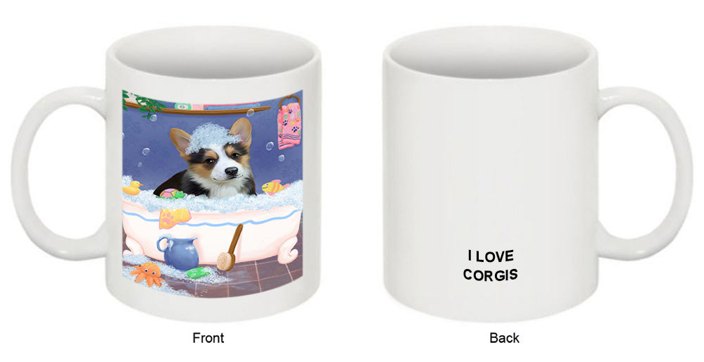 Rub A Dub Dog In A Tub Corgi Dog Coffee Mug MUG52756