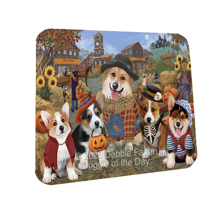 Halloween 'Round Town Corgi Dogs Coasters Set of 4 CSTA57931